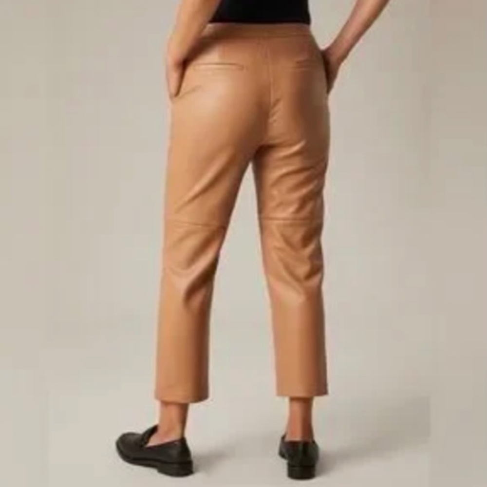 Hudson North faux leather cropped pants size 8